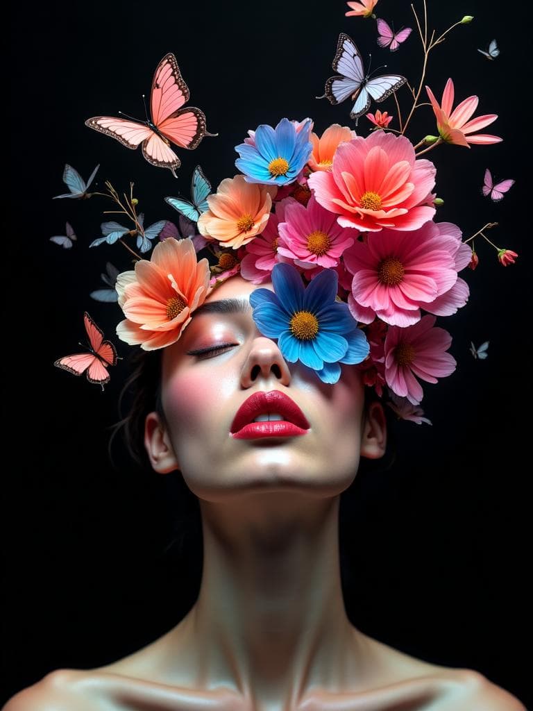 AI generated couple portrait photography - romantic style example