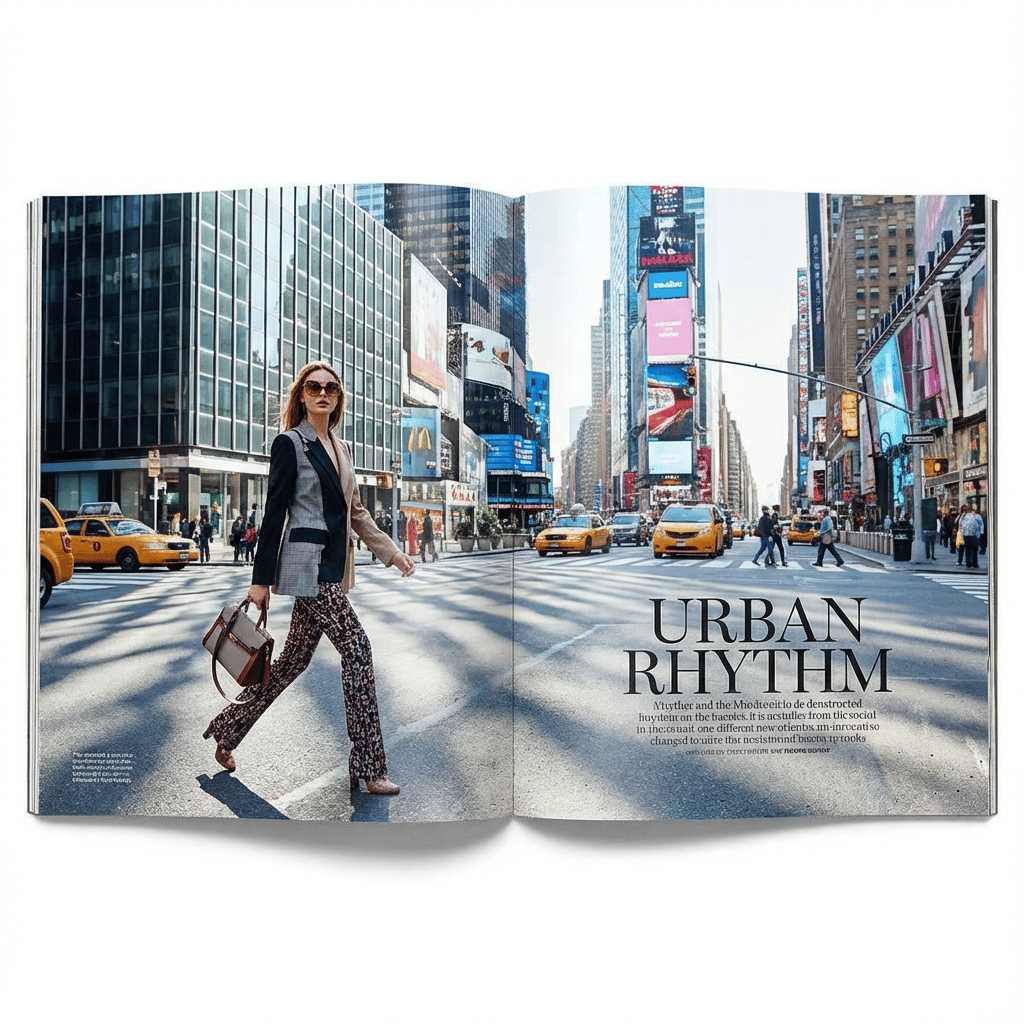 Vogue editorial style street style lookbook shot, dynamic urban setting with sharp architectural lines, bright midday natural light creating hard contrasts, confident pose against a vibrant graffiti wall, high-fashion contemporary clothing focus, energetic and bold mood, full-body framing, crisp focus, street photography mastery, professional influencer content quality