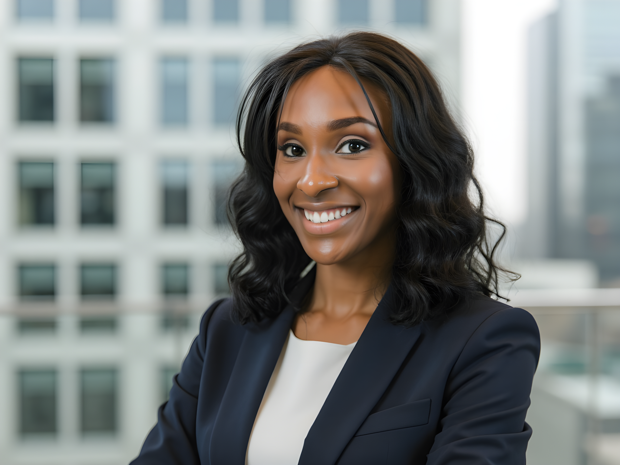 professional-portrait-smiling-woman-business-attire-office-background